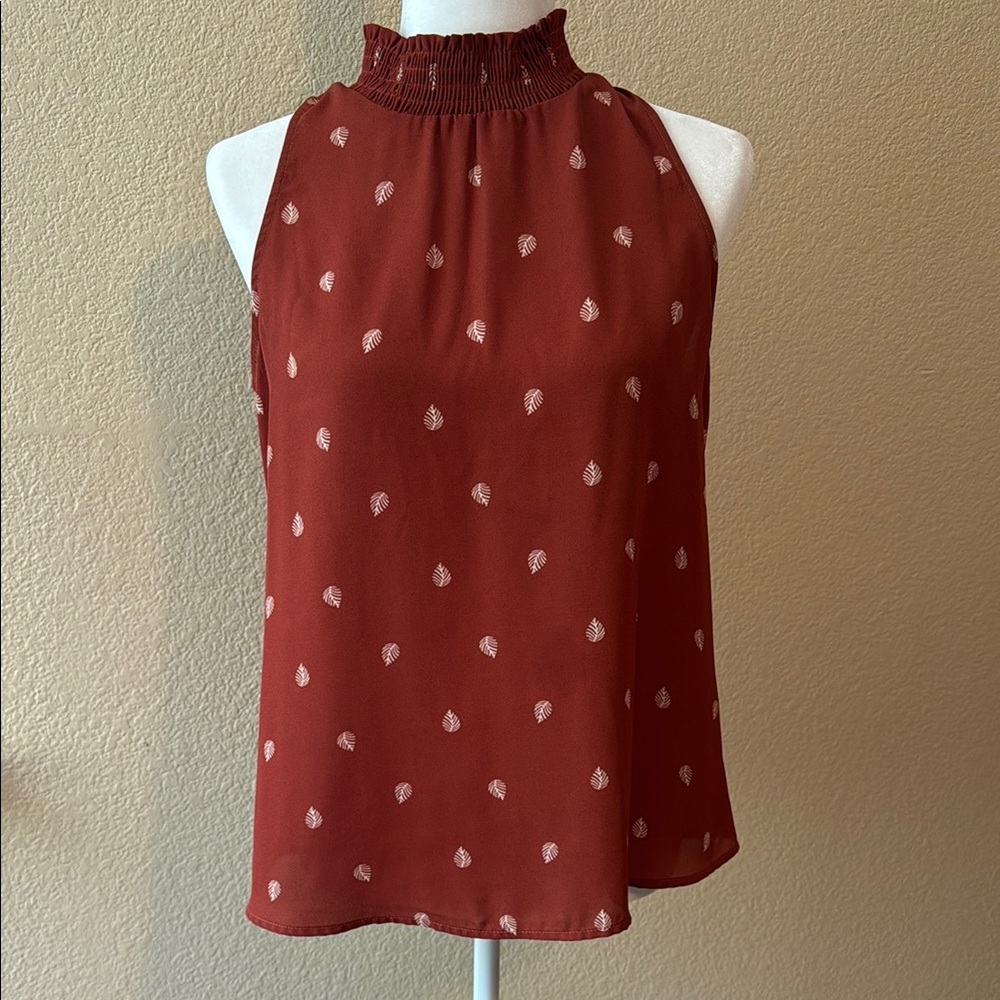 Veronica M Rust Sleeveless Blouse